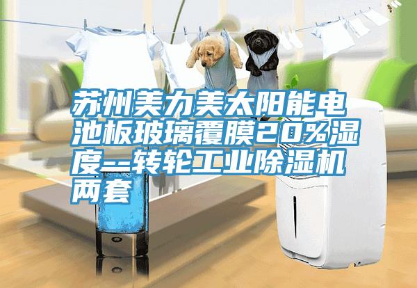 蘇州美力美太陽能電池板玻璃覆膜20%濕度--轉輪工業(yè)除濕機兩套