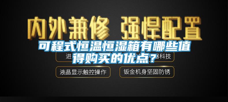 可程式恒溫恒濕箱有哪些值得購買的優(yōu)點？