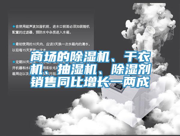 商場的除濕機(jī)、干衣機(jī)、抽濕機(jī)、除濕劑銷售同比增長一兩成