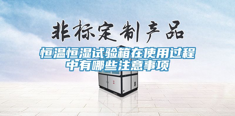 恒溫恒濕試驗(yàn)箱在使用過程中有哪些注意事項