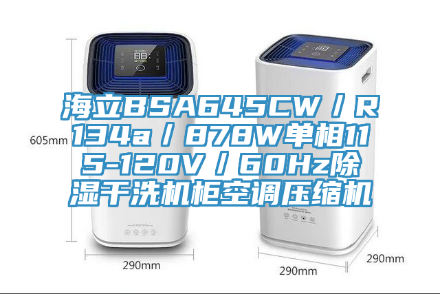 海立BSA645CW／R134a／878W單相115-120V／60Hz除濕干洗機(jī)柜空調(diào)壓縮機(jī)