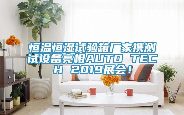 恒溫恒濕試驗箱廠家攜測試設(shè)備亮相AUTO TECH 2019展會！