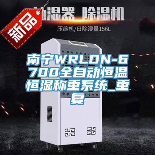 南寧WRLDN-6700全自動恒溫恒濕稱重系統(tǒng)_重復