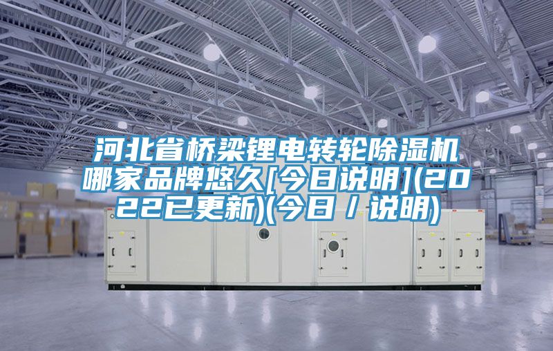 河北省橋梁鋰電轉(zhuǎn)輪除濕機哪家品牌悠久[今日說明](2022已更新)(今日／說明)