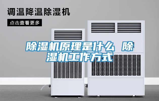 除濕機(jī)原理是什么 除濕機(jī)工作方式