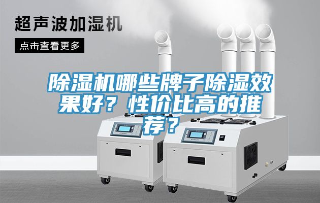 除濕機哪些牌子除濕效果好？性價比高的推薦？