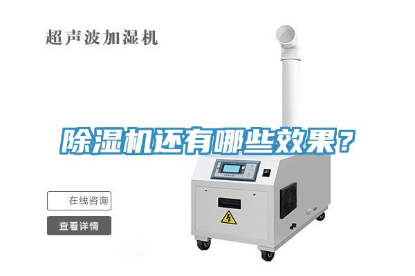 除濕機(jī)還有哪些效果？